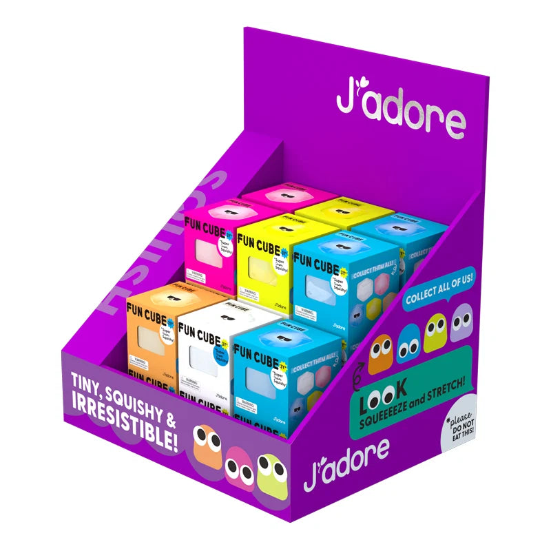 J'adore Fun Cube Squishy (Random Colour x1)