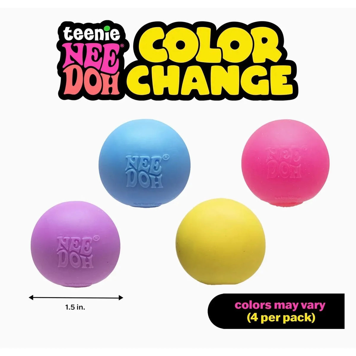 NeeDoh Schylling - Colour Change Teenie (Multi-Pack)