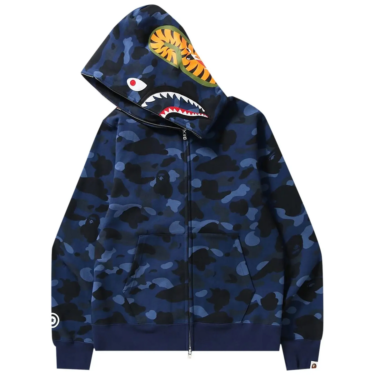 BAPE Color Camo Shark Full Zip Hoodie 'Navy'