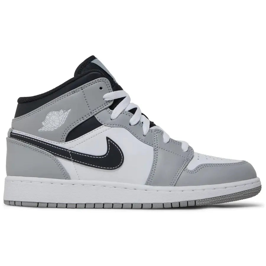 Nike Air Jordan 1 Mid 'Light Smoke Grey' GS