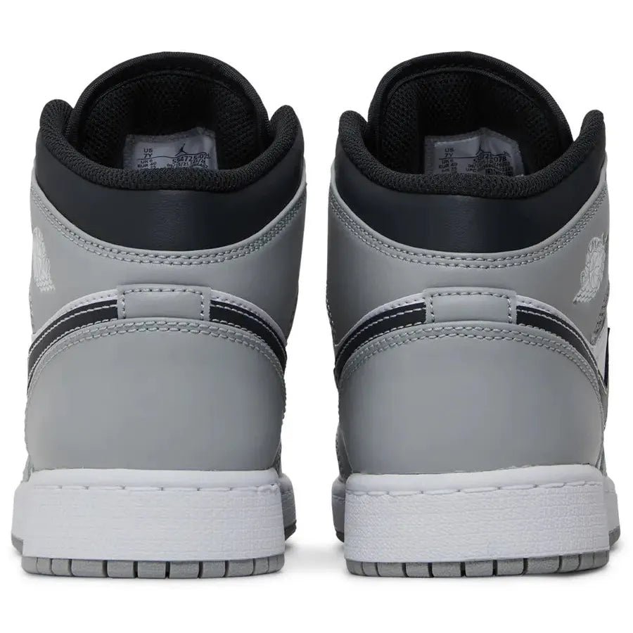 Nike Air Jordan 1 Mid 'Light Smoke Grey' GS