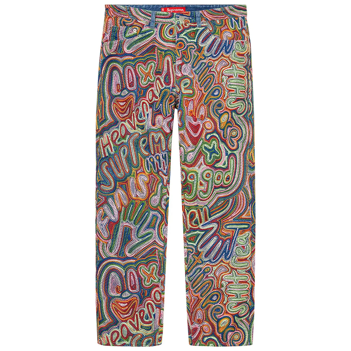 Supreme Chainstitch Regular Denim Jean 'Multicolor'