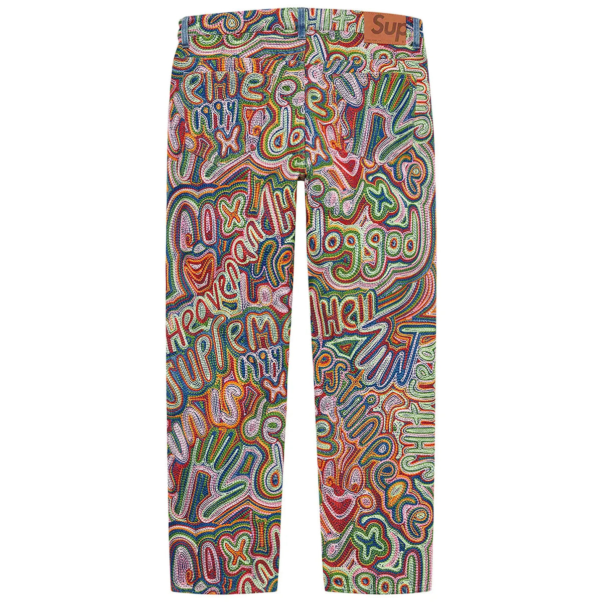 Supreme Chainstitch Regular Denim Jean 'Multicolor'