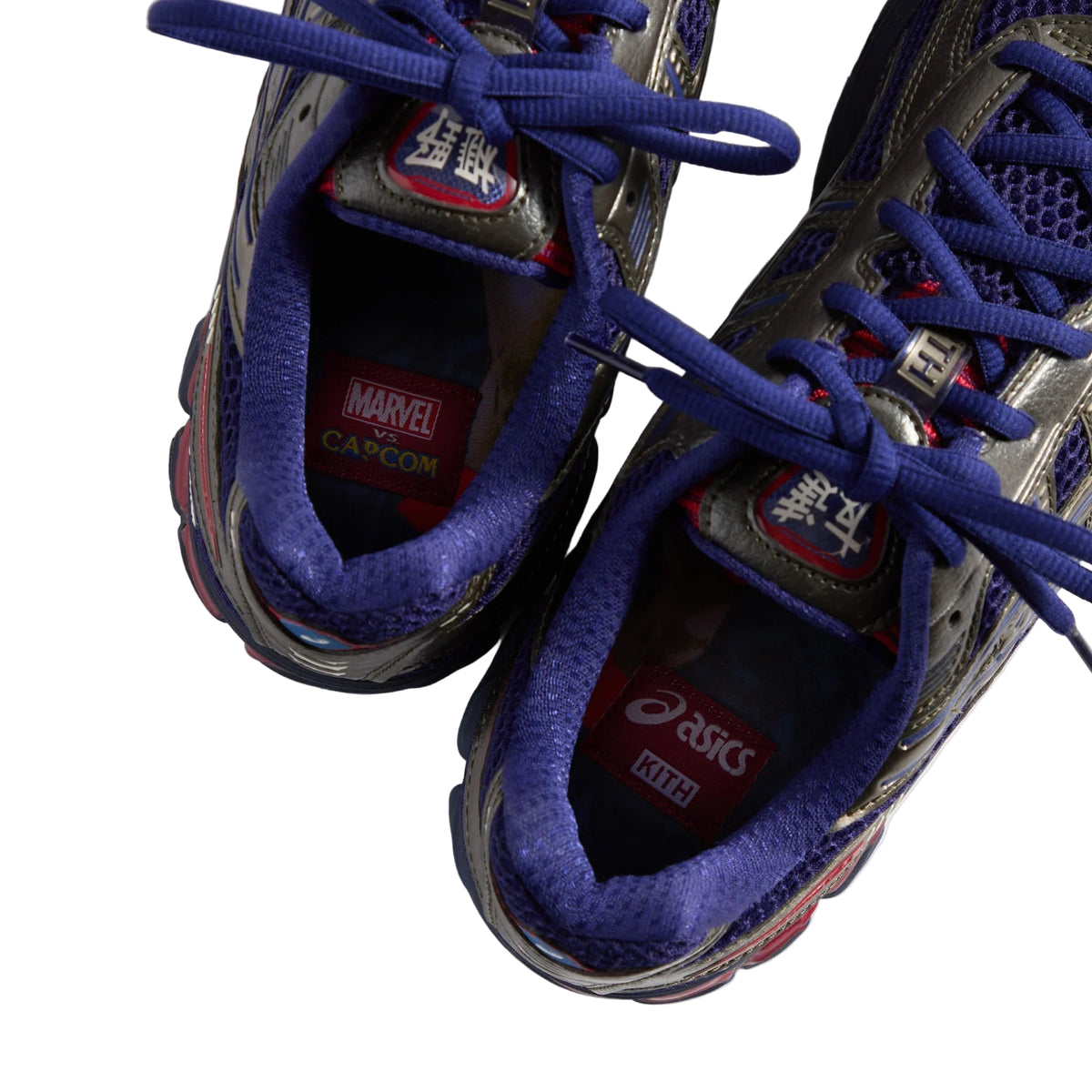 Marvel vs. Capcom | Kith Asics Gel Kayano 12.1 Captain America vs. Guile Double Box