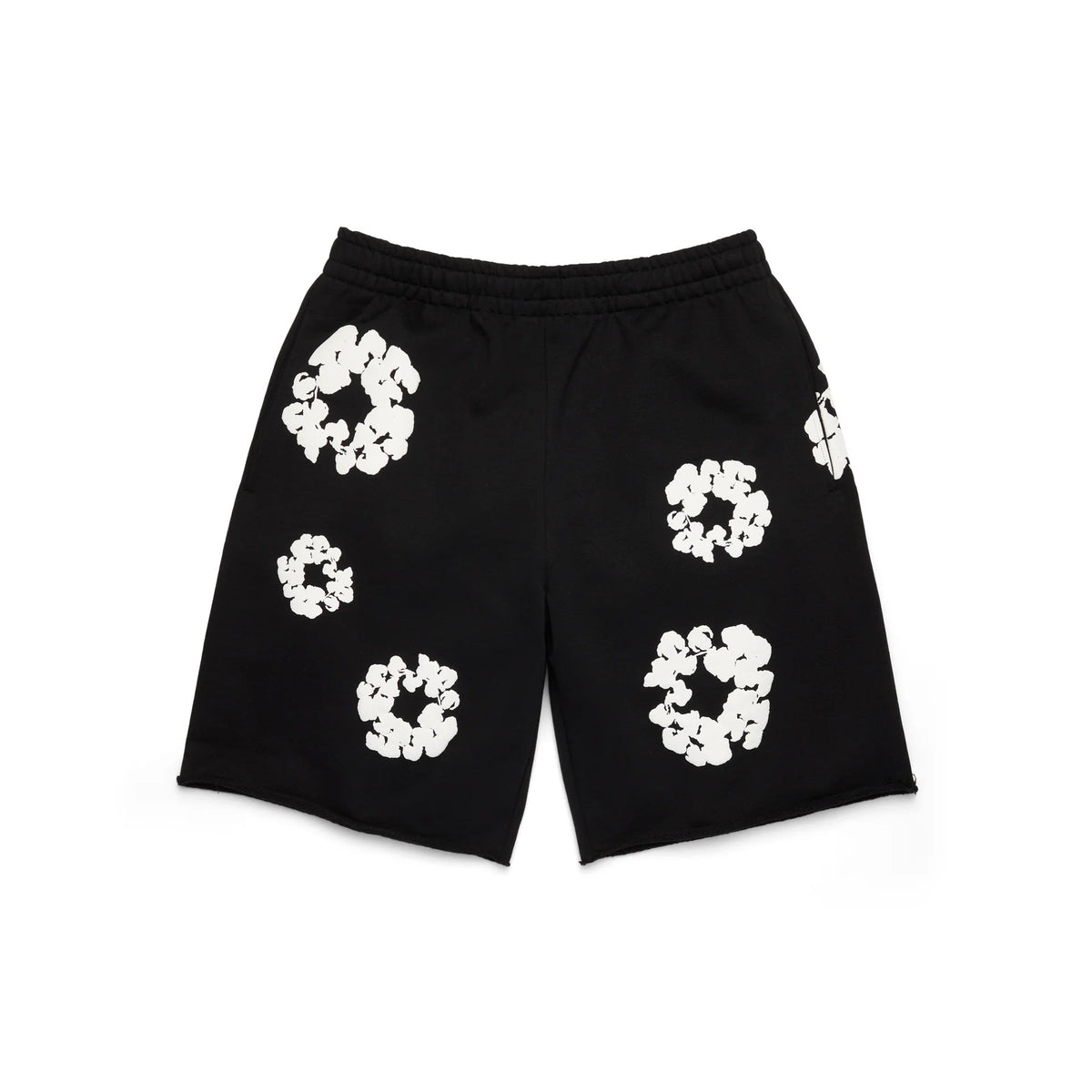 Denim Tears The Cotton Wreath Shorts 'Black'