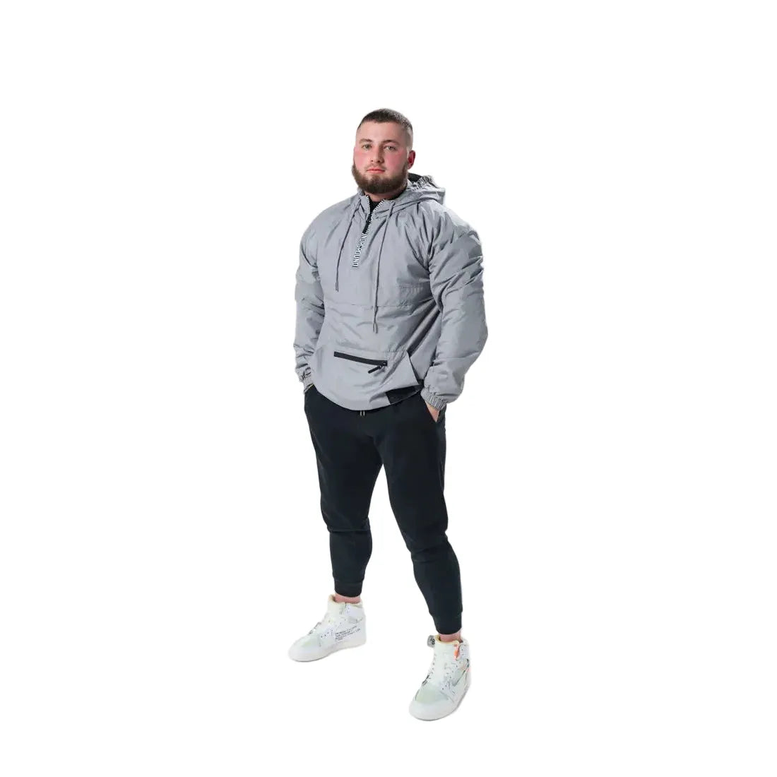 Undrground Half Zip Windbreaker 'Cadet Grey'