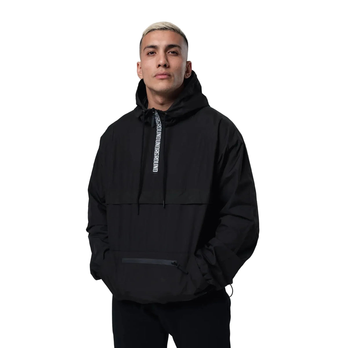 Undrground Half Zip Windbreaker 'Black'