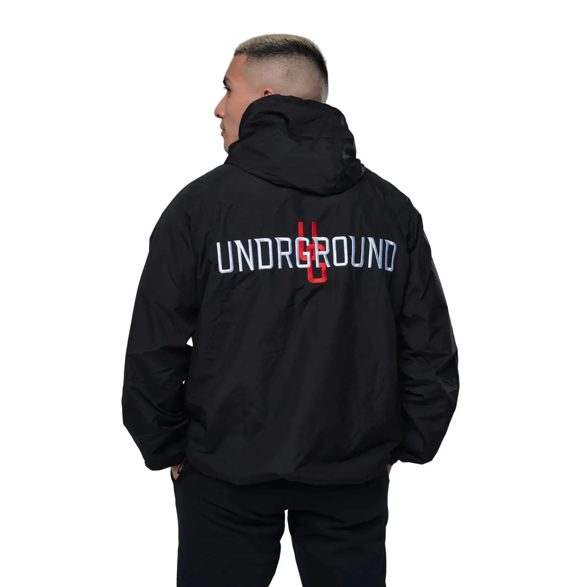 Undrground Half Zip Windbreaker 'Black'