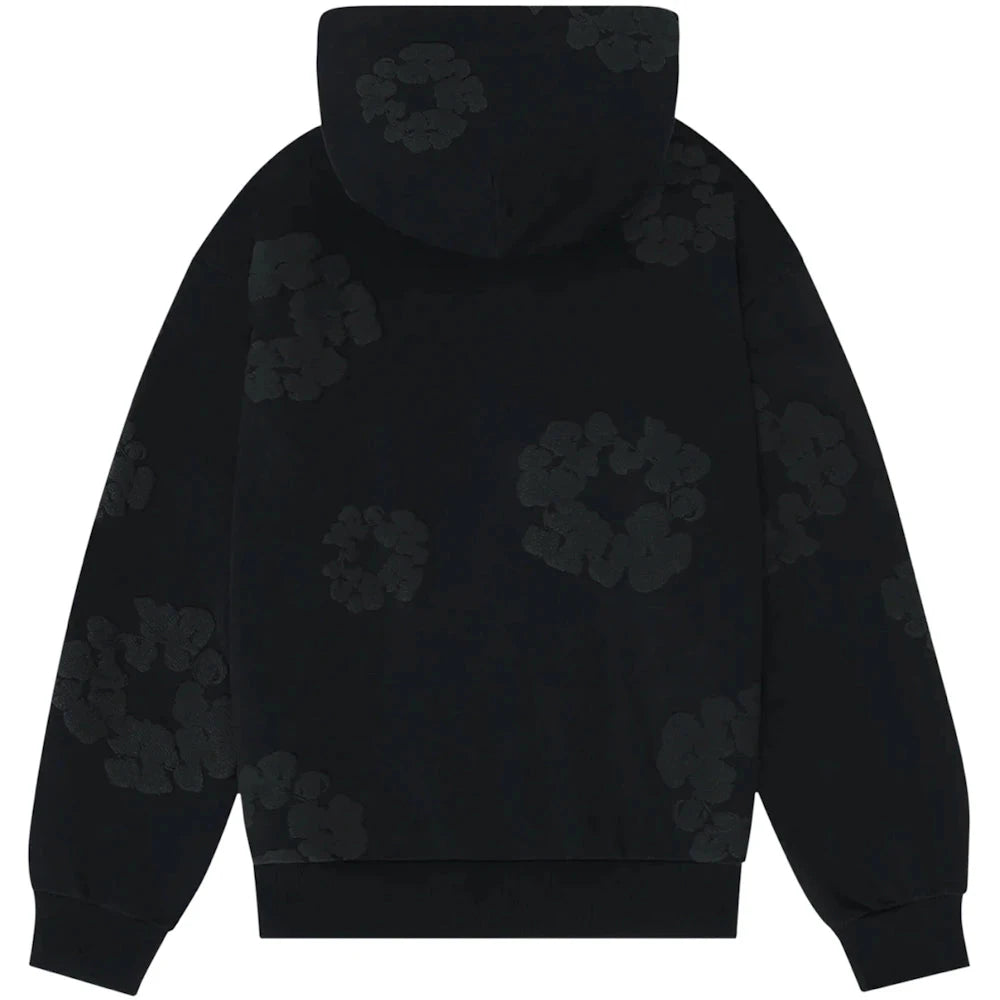 Buy Denim Tears Cotton Wreath Hoodie 'Black Monochrome Buy Denim Tears Cotton Wreath Hoodie 'Black Monochrome