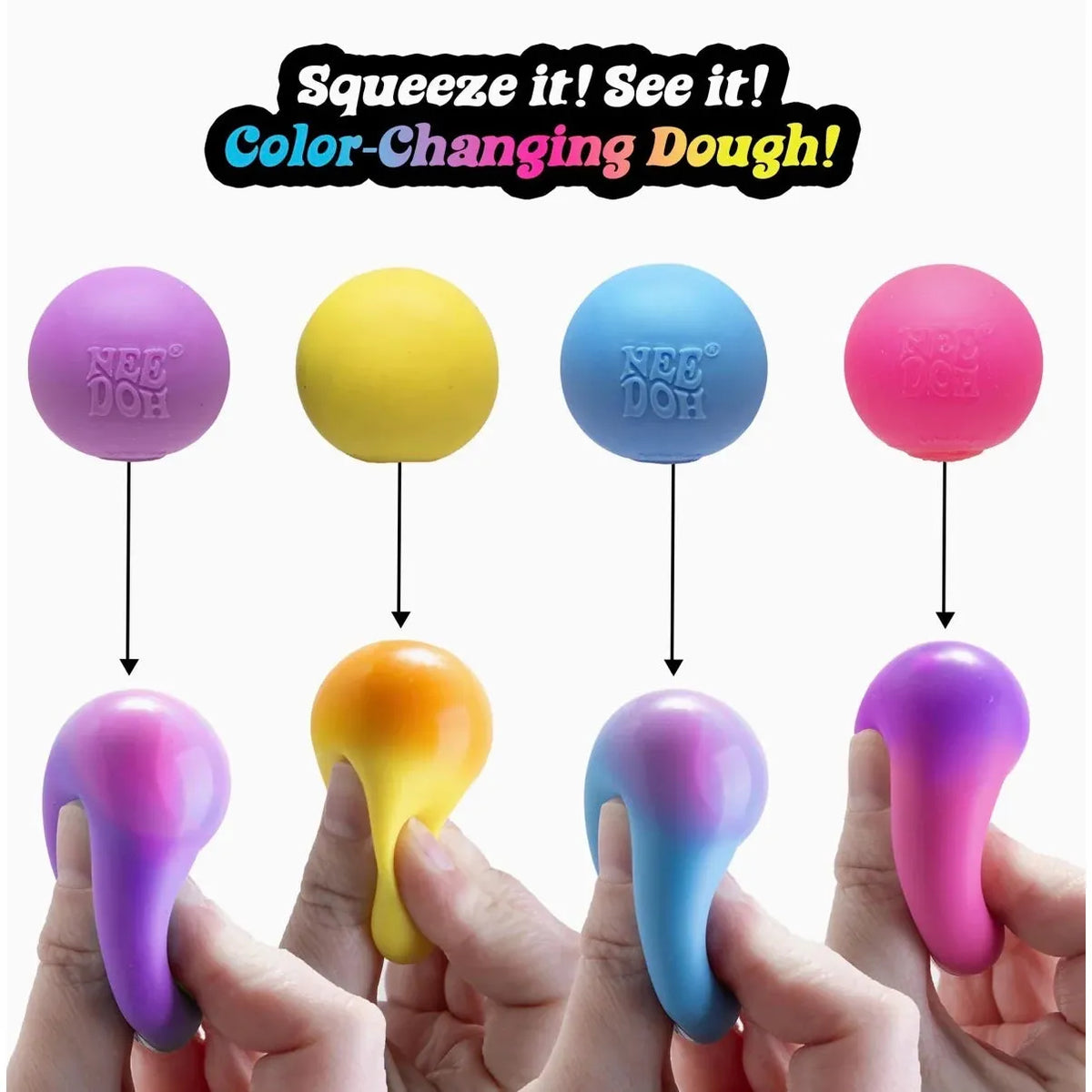 NeeDoh Schylling - Colour Change Teenie (Multi-Pack)