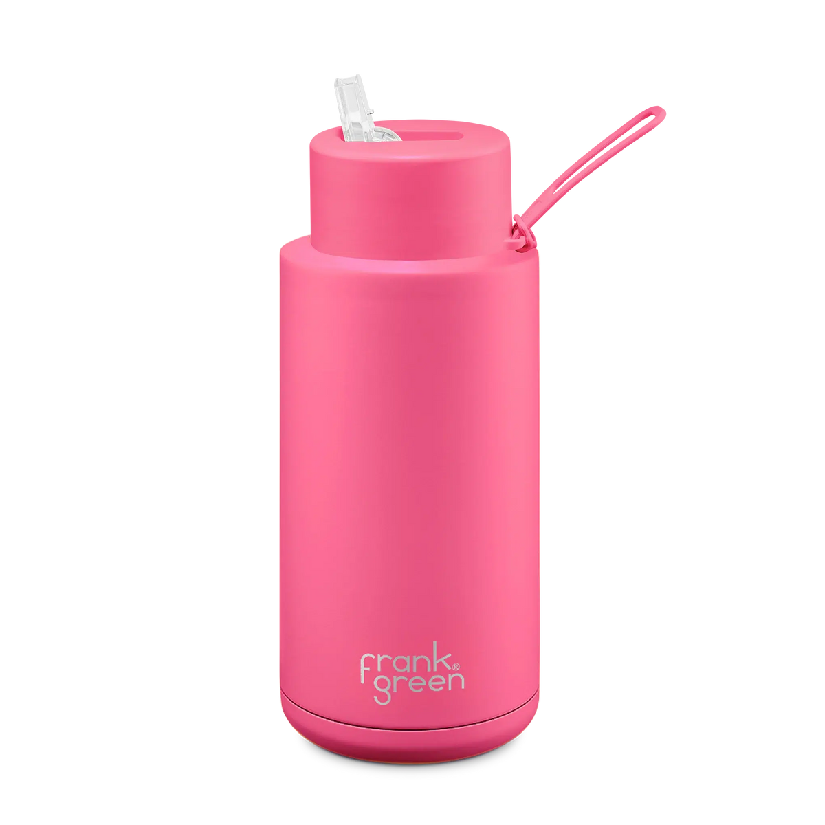 Frank Green Ceramic Reusable Bottle 1L &#39;Neon Pink&#39; | Waves Never Die | Frank Green | Accessories