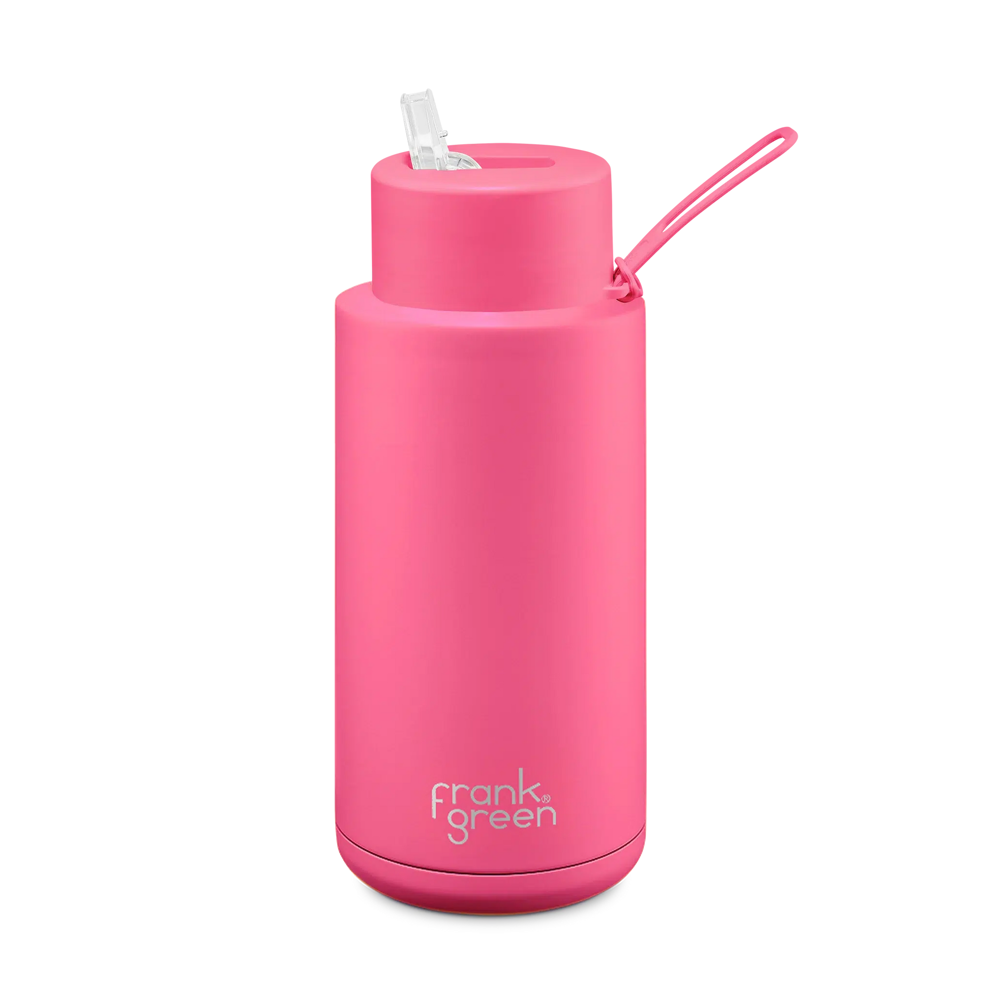 Frank Green Ceramic Reusable Bottle 1L 'Neon Pink' | Waves Never Die | Frank Green | Accessories