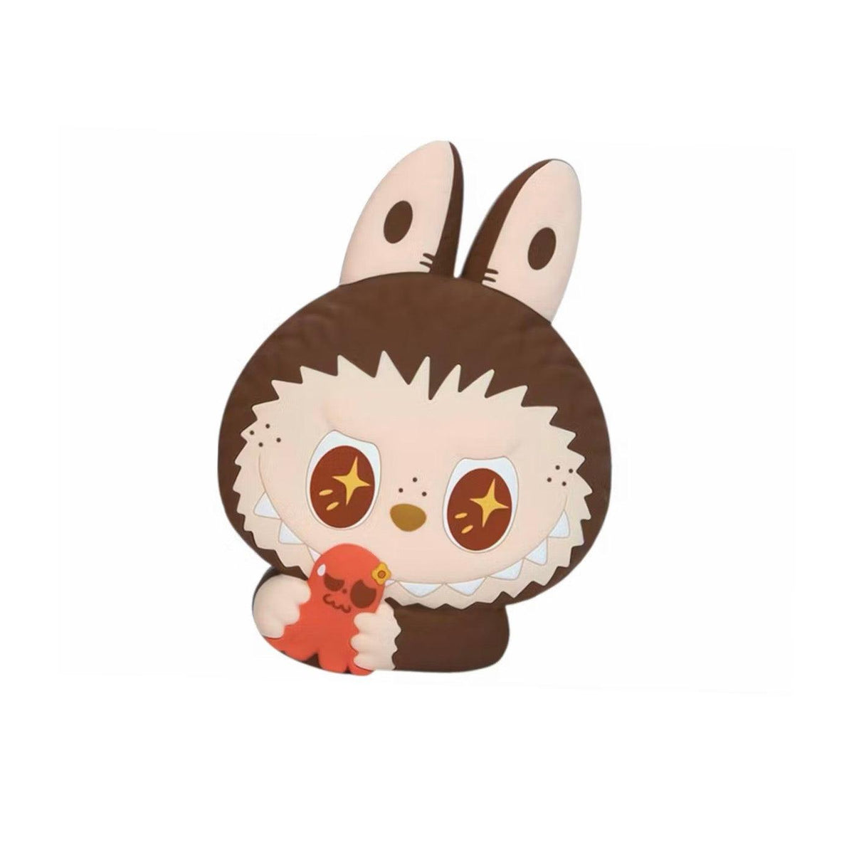 Pop Mart Labubu The Monsters Wacky Mart Serie Silicone Ice Cube Tray (Brown)