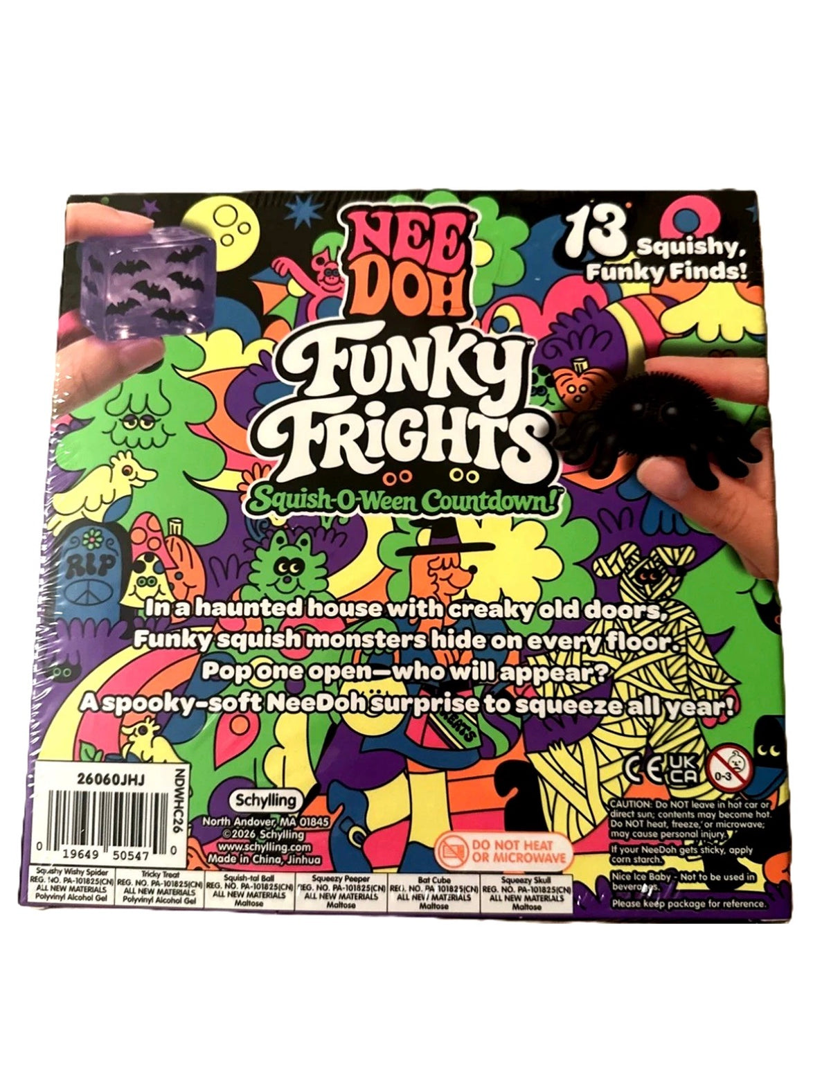Schylling NeeDoh Funky Frights Calendar (2026)
