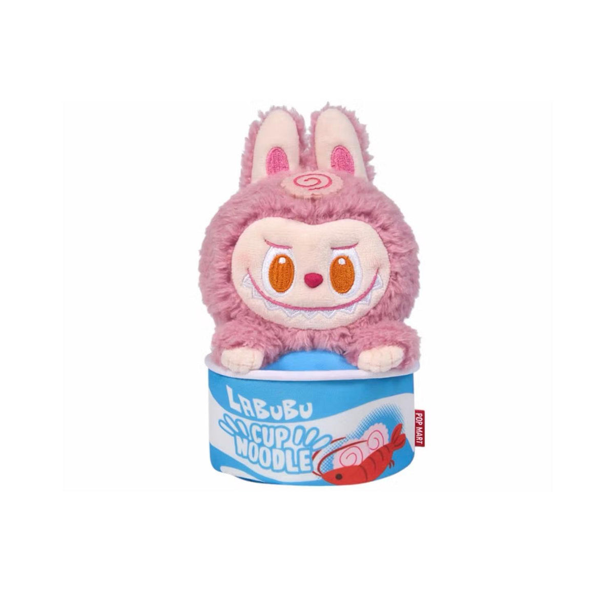 Pop Mart Labubu The Monsters Wacky Mart Series Cup Noodles Figure Storage Bag (Pink)