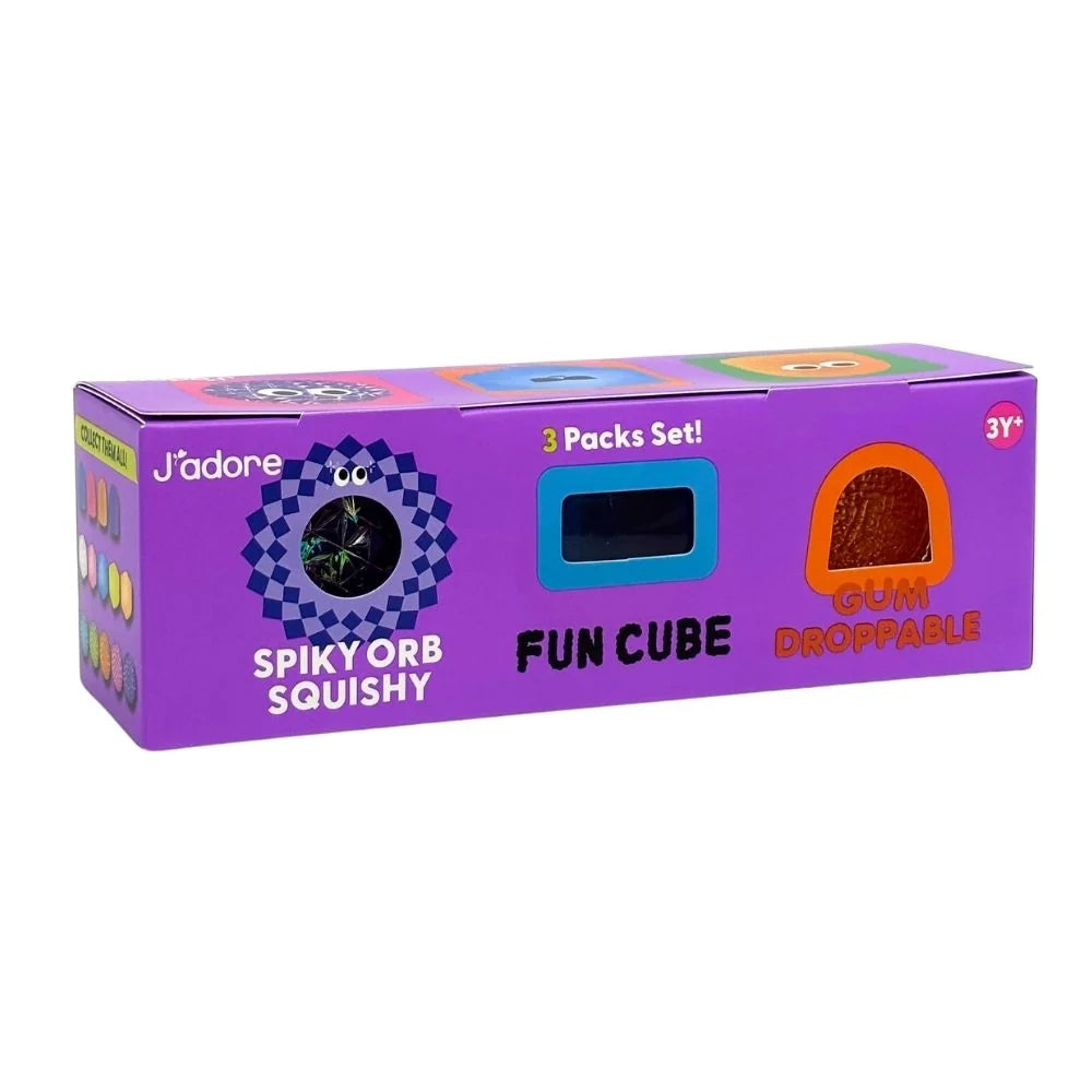 J'Adore Fun Collection Squishy 3 Pack