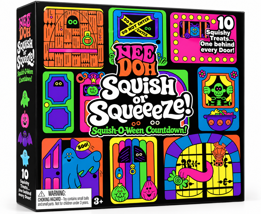 NeeDoh Squish Or Squeeze Squish-O-Ween Advent Calendar