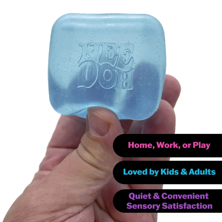 NeeDoh Nice Cube, Satisfying Square Shaped Sensory Toy x 1 (Random Colour)