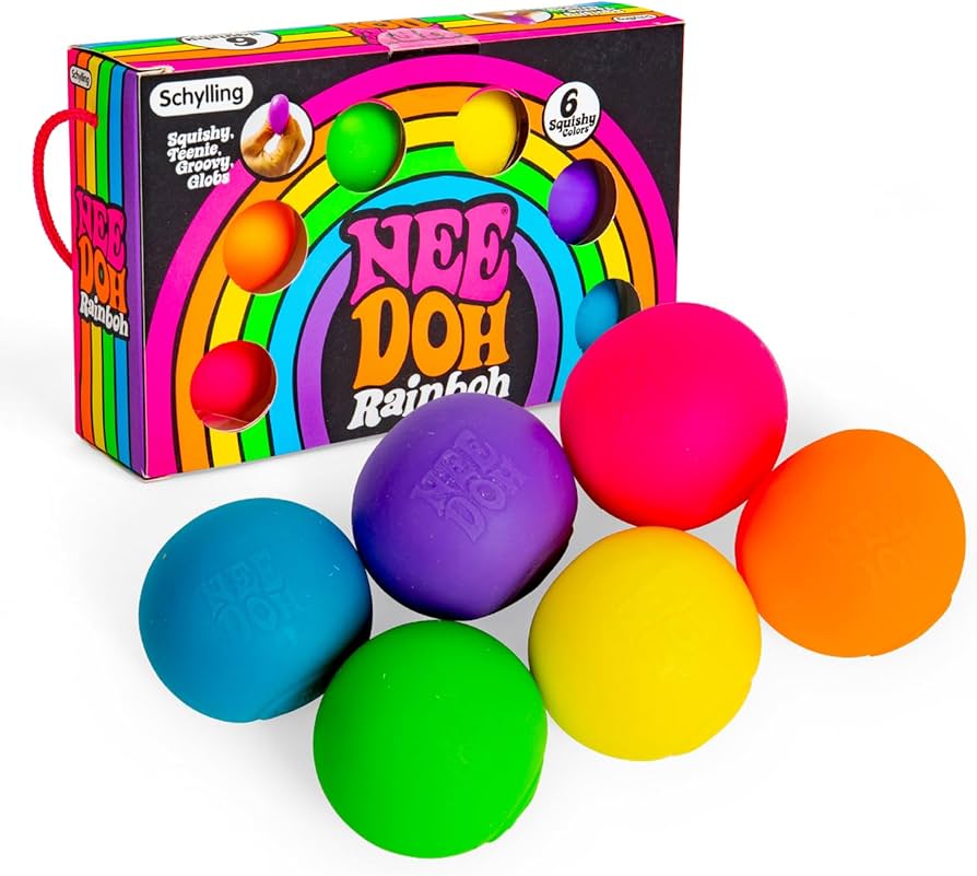 NeeDoh Rainboh Teenie – Mini Globs – 6 Pack