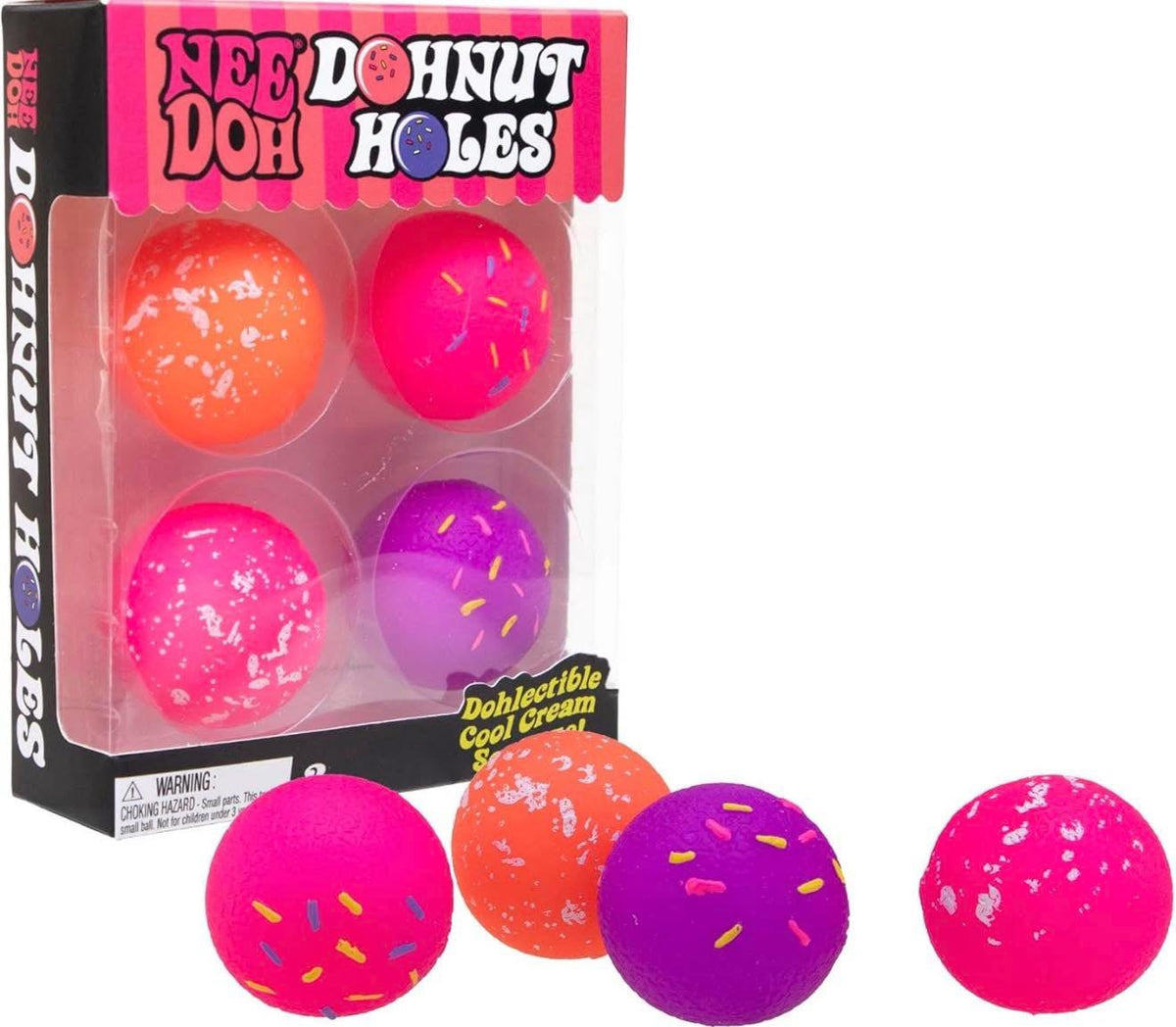 Schylling Needoh Dohnut Hole NeeDoh Squishy Fidget Toy Multicolor 4ct