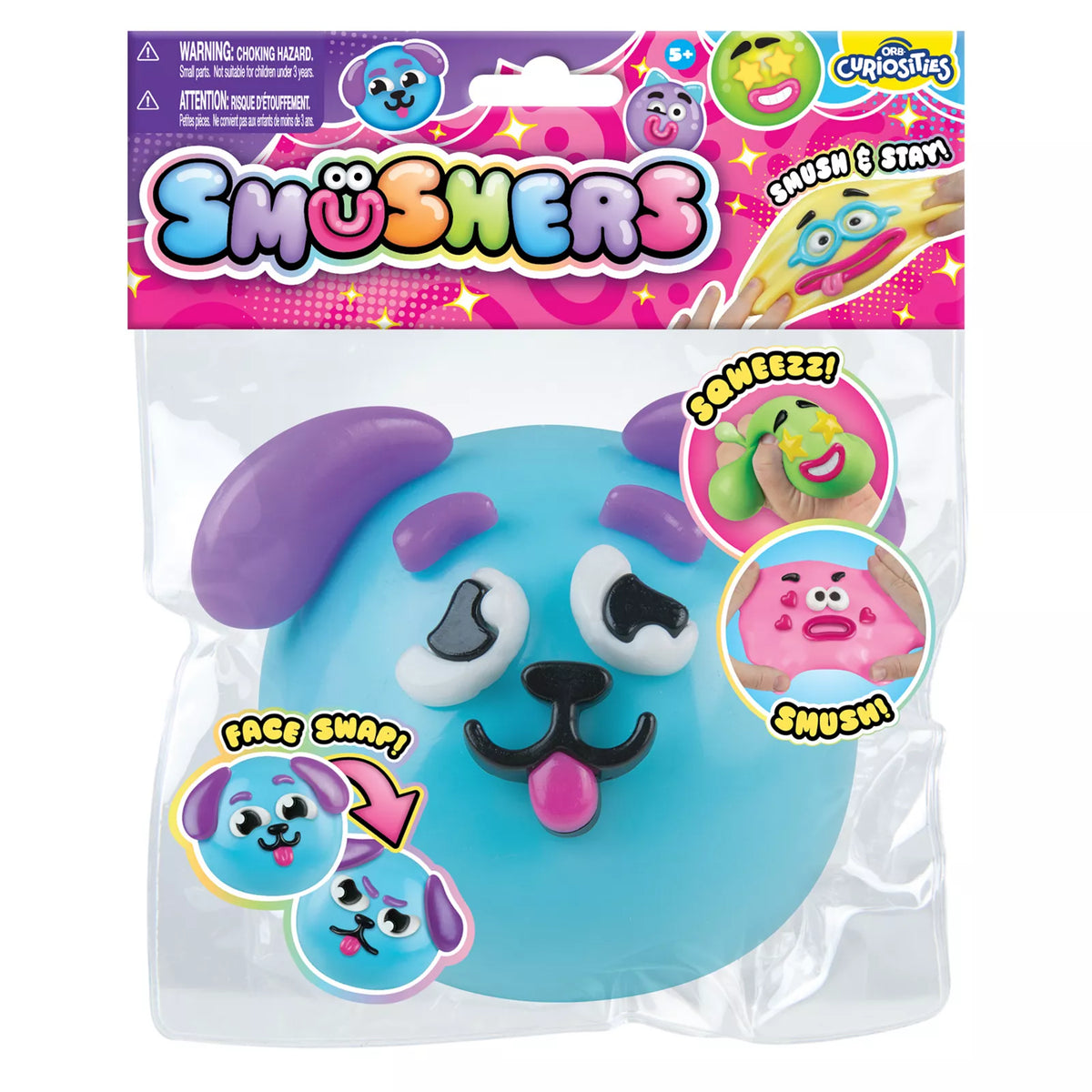 ORB Smushers Toy x 1 (Random Face)