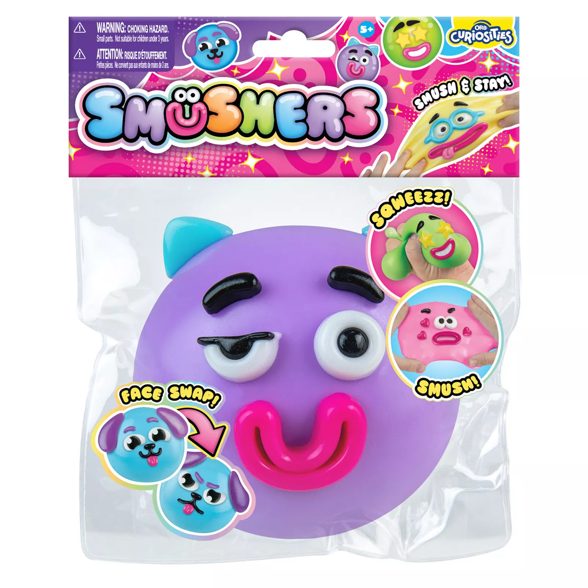 ORB Smushers Toy x 1 (Random Face)