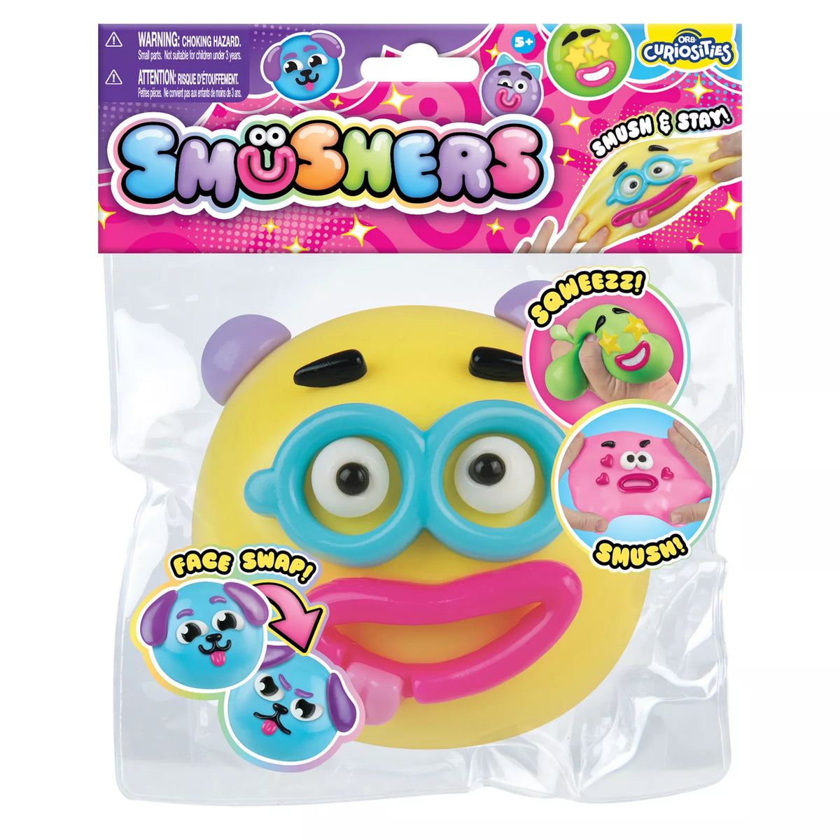ORB Smushers Toy x 1 (Random Face)