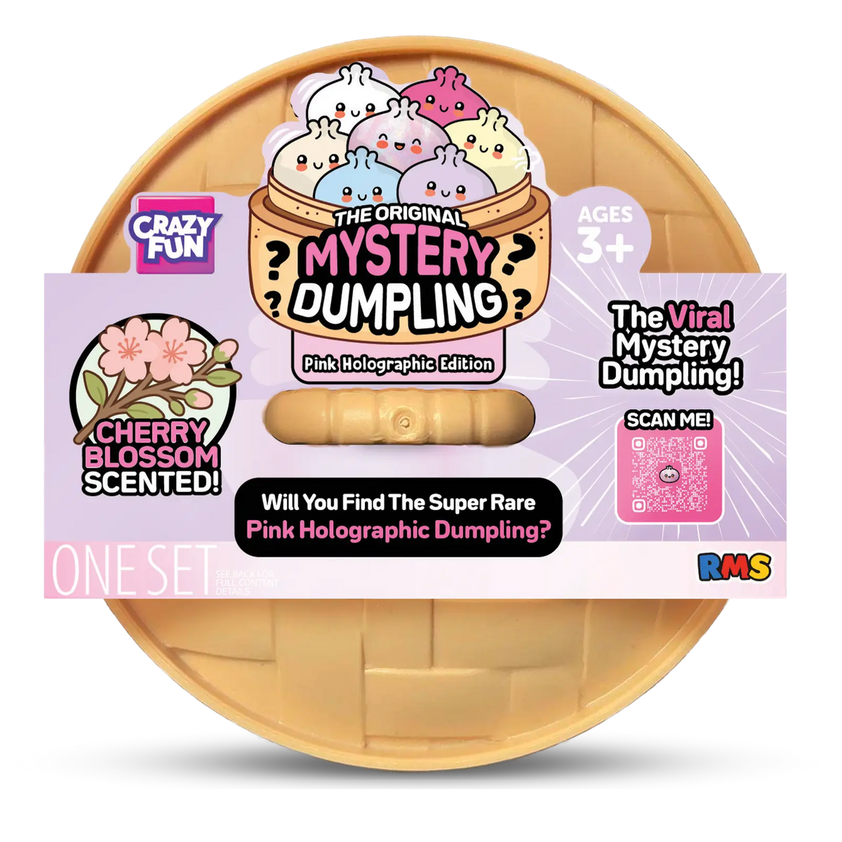 RMS Mystery Dumpling Blind Box x 1 ' Pink Holographic’  Cherry Blossom Scented LIMITED