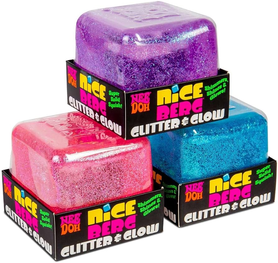 NeeDoh Niceberg Glitter & Glow x 1