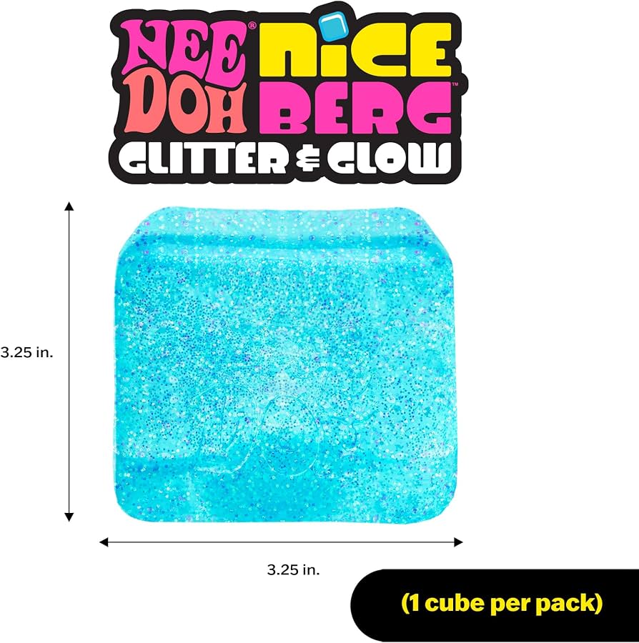 NeeDoh Niceberg Glitter & Glow x 1