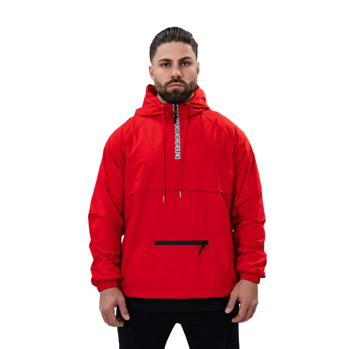 Undrground Half Zip Windbreaker 'Red'