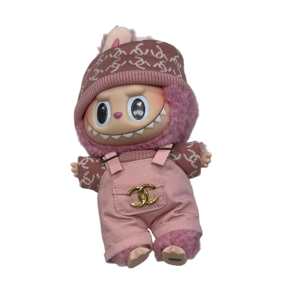 Labubu - Chanel Overall's Inspired Outfit 'Pink'