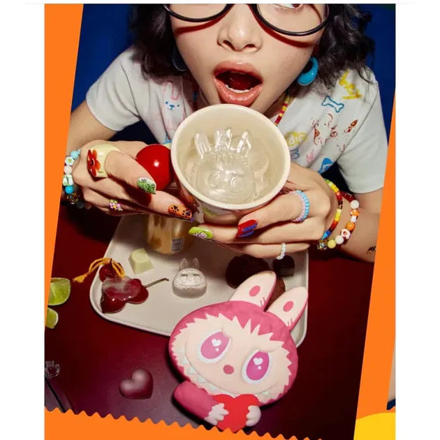 Pop Mart Labubu The Monsters Wacky Mart Serie Silicone Ice Cube Tray (Brown)