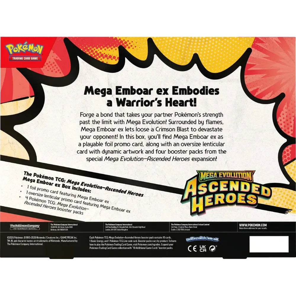 Pokemon - TCG - Ascended Heroes Mega Emboar ex Box