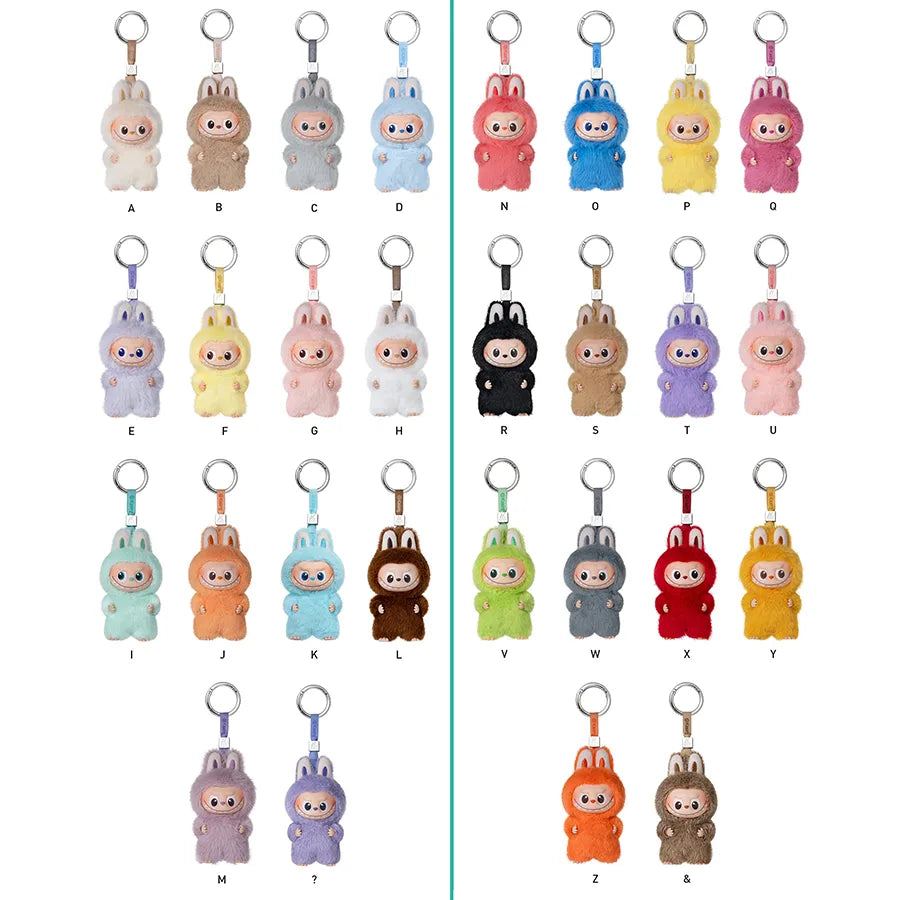 Pop Mart Pin For Love Series-Vinyl Plush Pendant - CHECKED BOX 'Letter Specific'