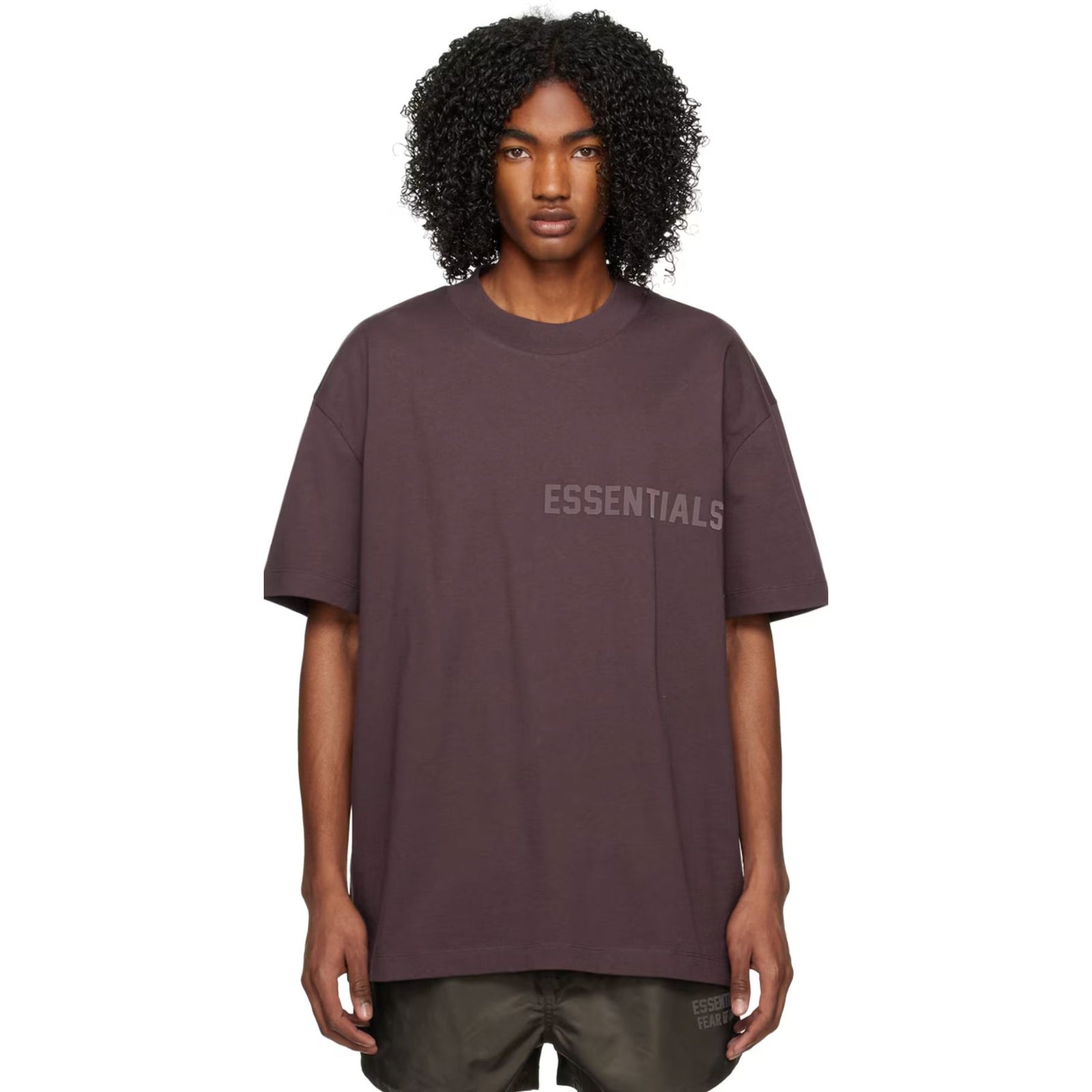 Fear Of God Essentials 'Plum' T-Shirt | Waves Never Die | Fear of God | T-Shirt