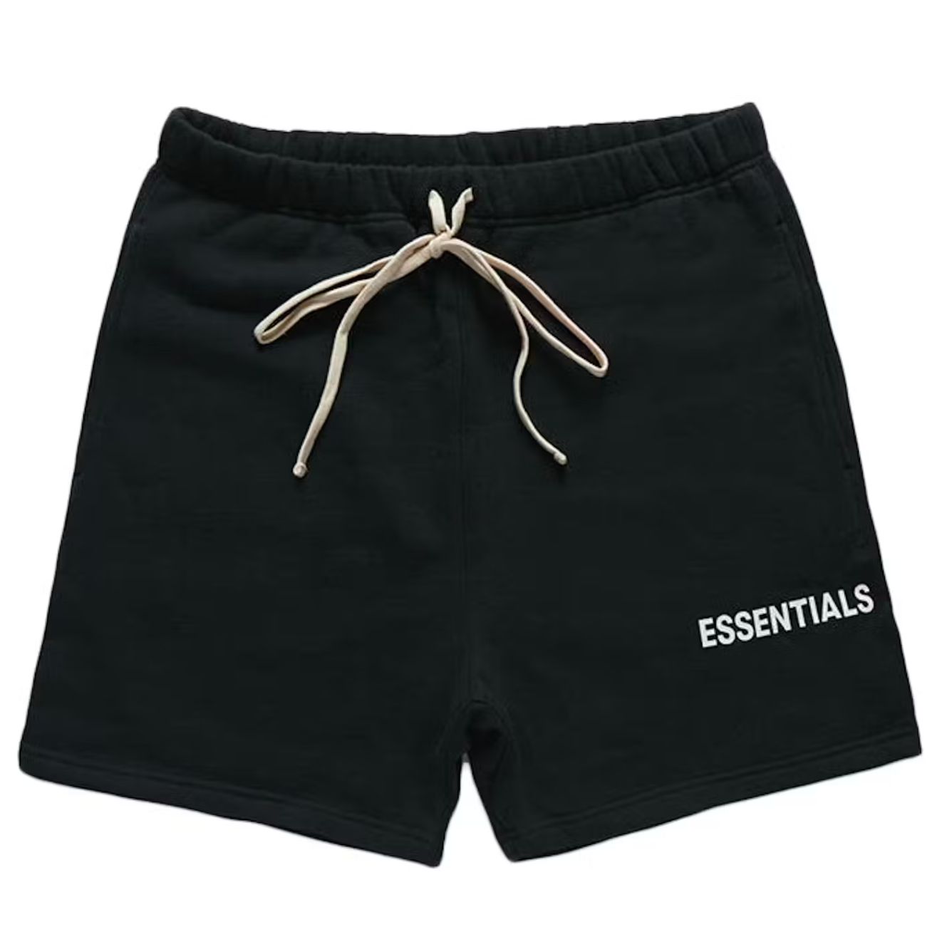 Fear of God Essentials Graphic Sweat Shorts 'Caviar' | Waves Never Die | Essentials | Shorts
