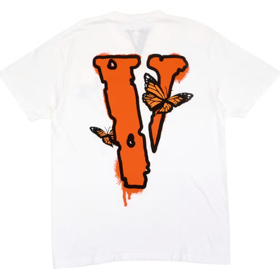 Juice Wrld x Vlone Butterfly T-Shirt 'White'