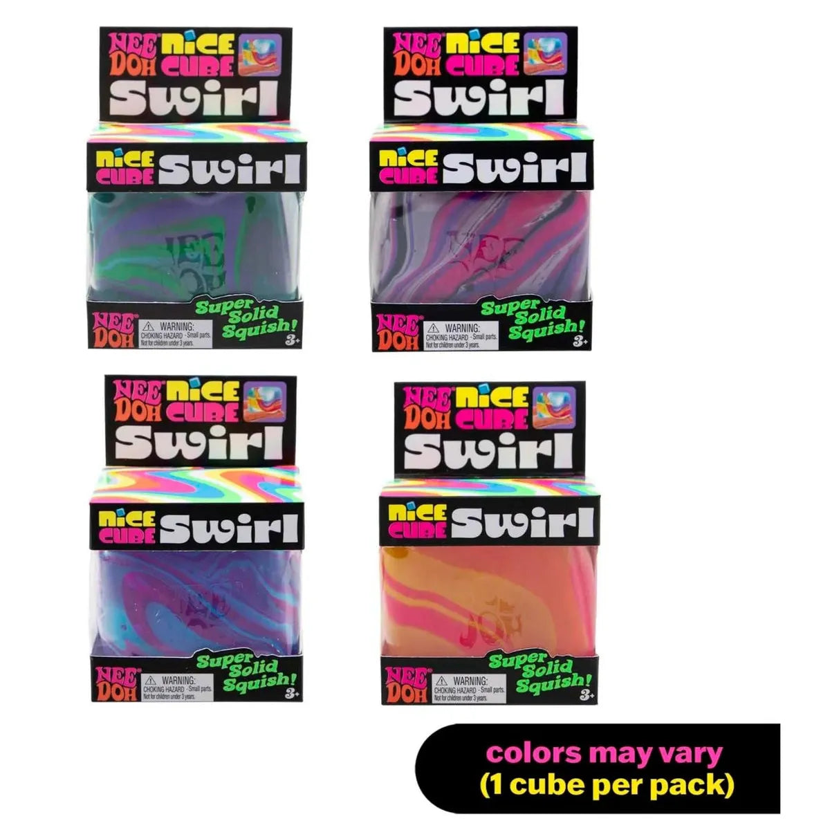 Schylling NeeDoh Nice Cube Swirl x1 (Random Colour)