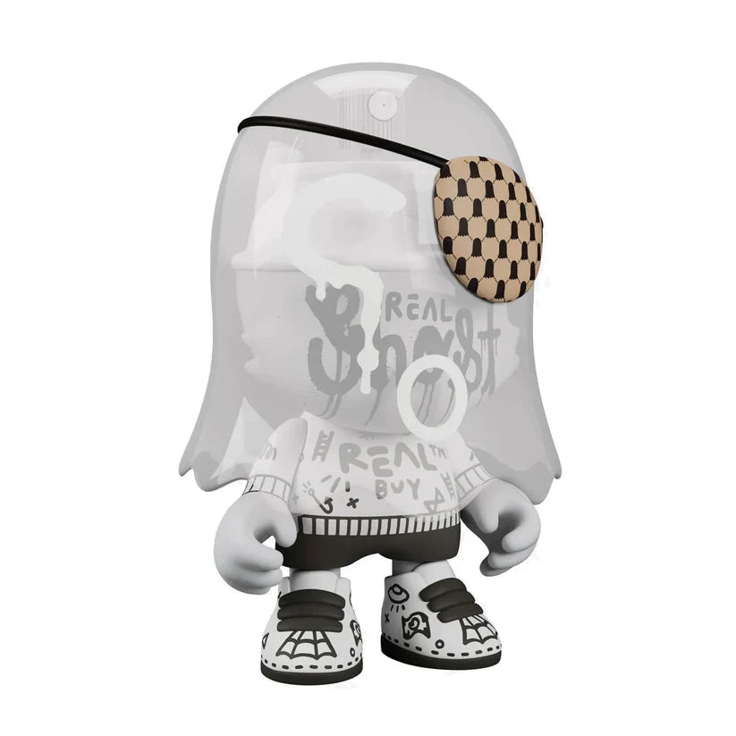 Super Plastic SuperGhost - Grey 8" by Trevor Andrew Figure