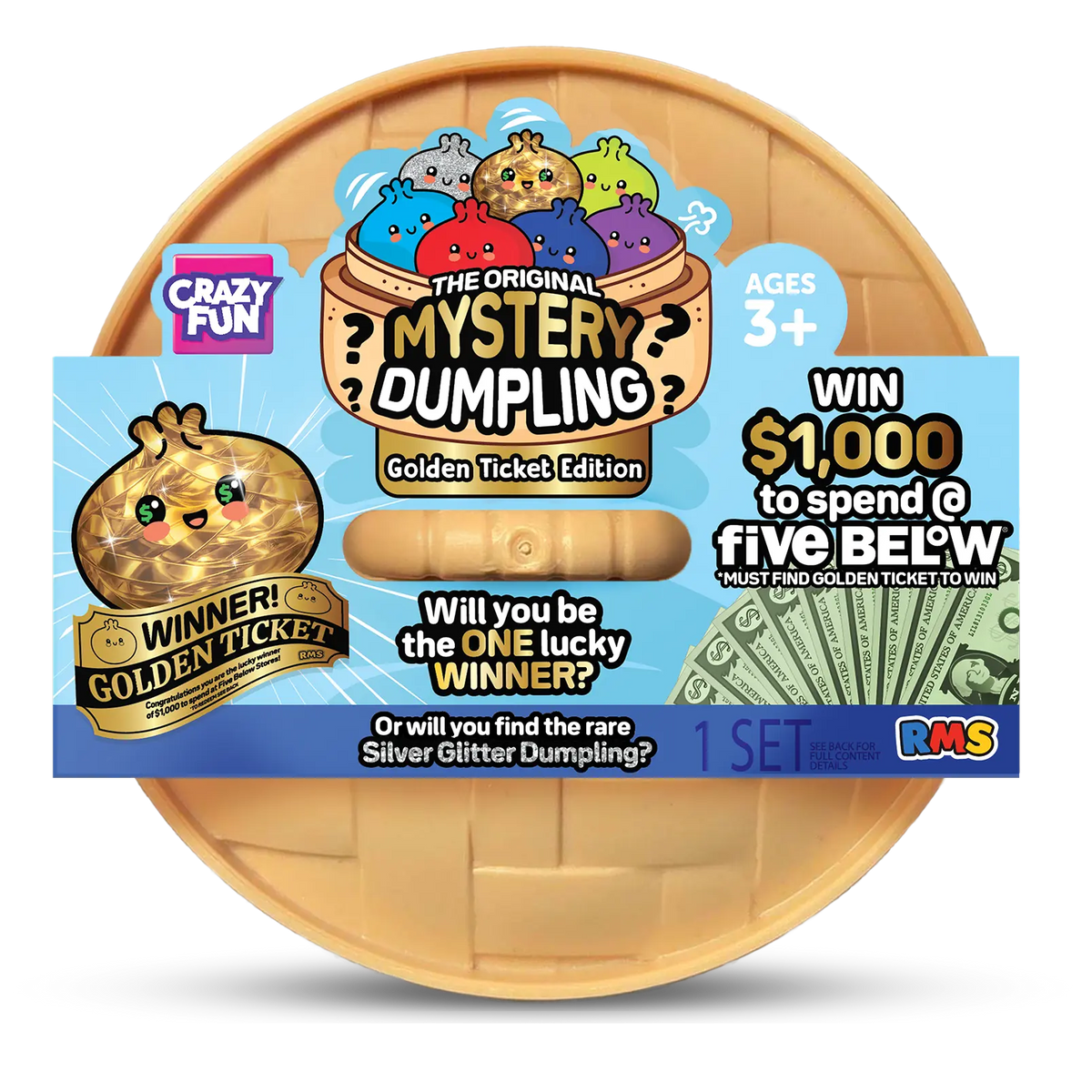 RMS Squishy Rainbow Mystery " Mini Dumpling" Blind Box x 1 'Golden Ticket’