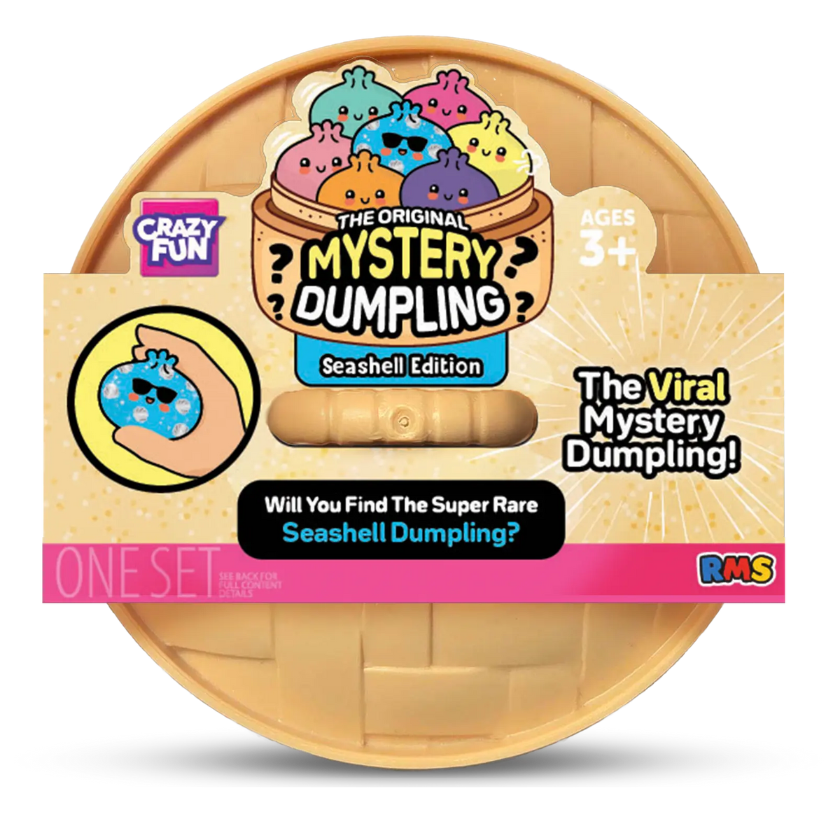 RMS Squishy Rainbow Mystery "Dumpling" Blind Box x 1 'Seashell"