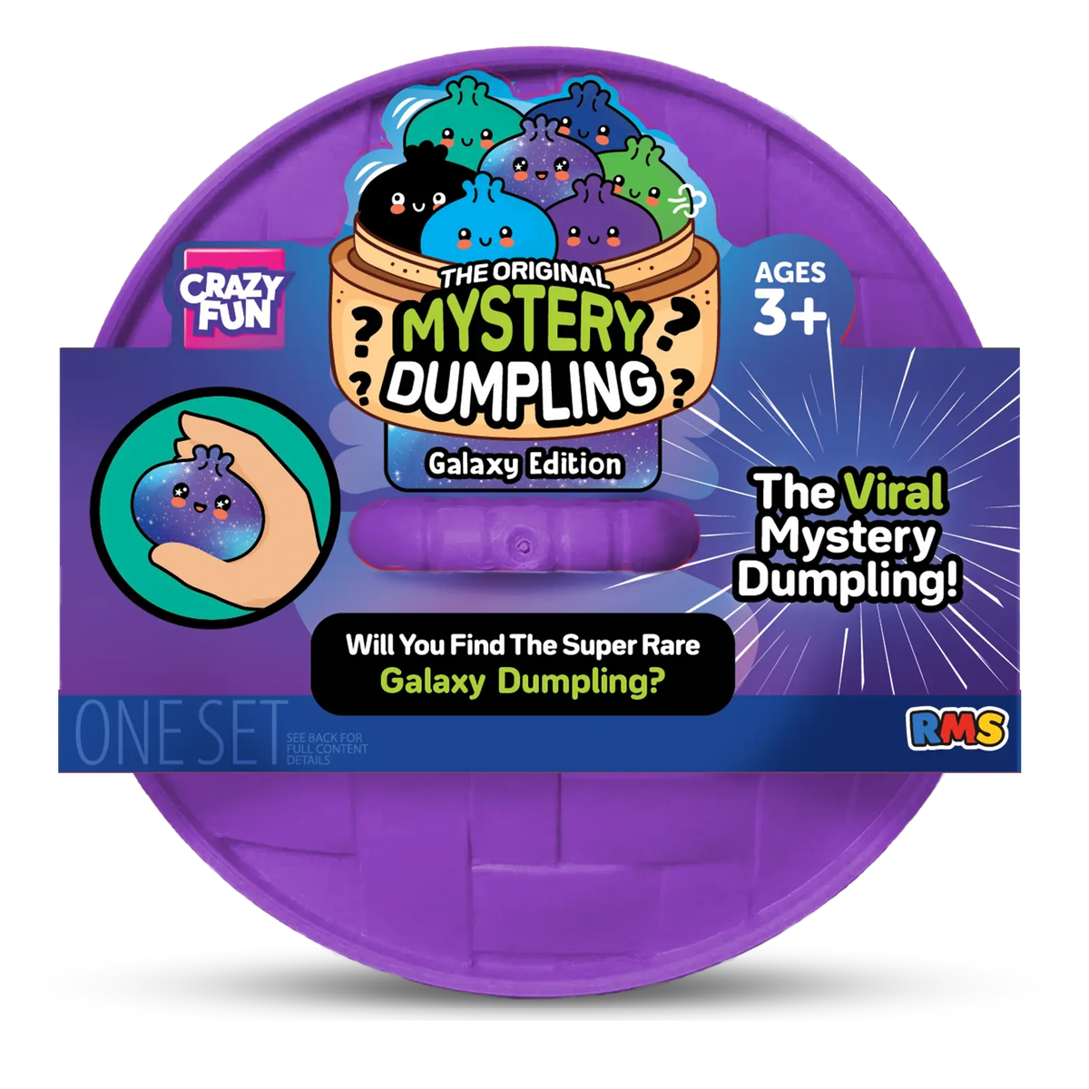 RMS Squishy Rainbow Mystery "Dumpling" Blind Box x 1 'Galaxy'