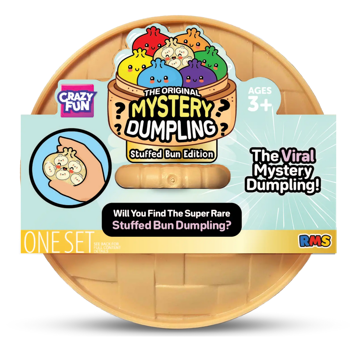 RMS Squishy Rainbow Mystery "Dumpling" Blind Box x 1 'Stuffed Bun'