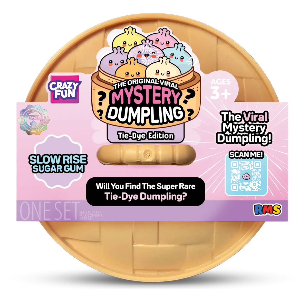 RMS Squishy Dumpling Mystery 'Pink tie Dye' x1 (Slow Rise)