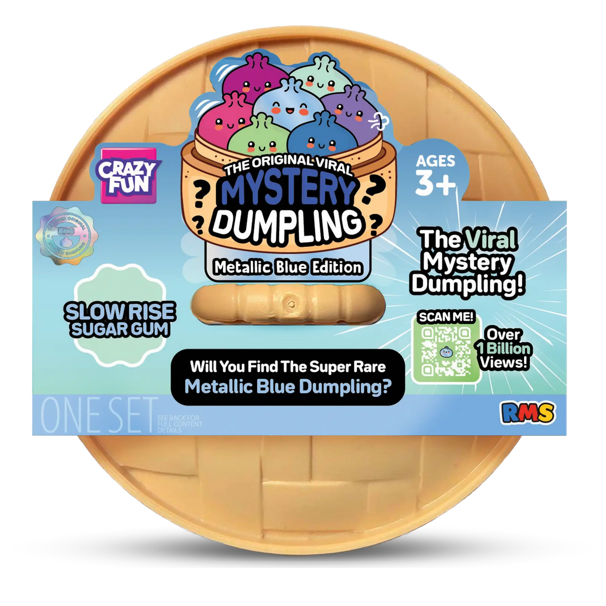 RMS Squishy Metallic Blue Dumpling x 1