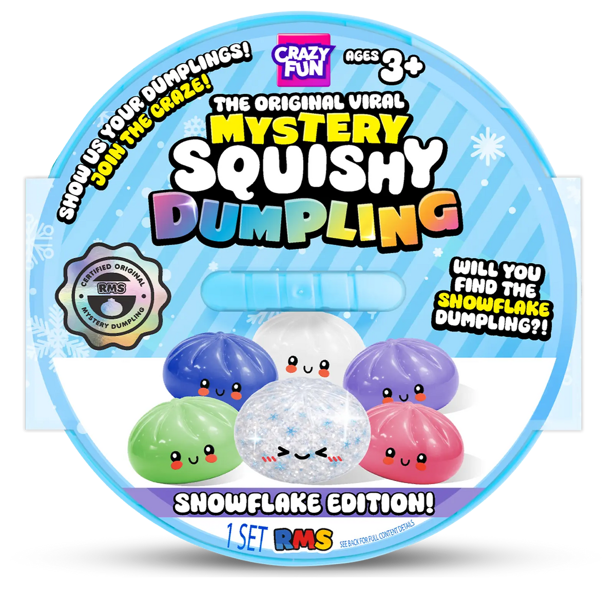 RMS Mystery Squishy Dumpling Snowflake x 1