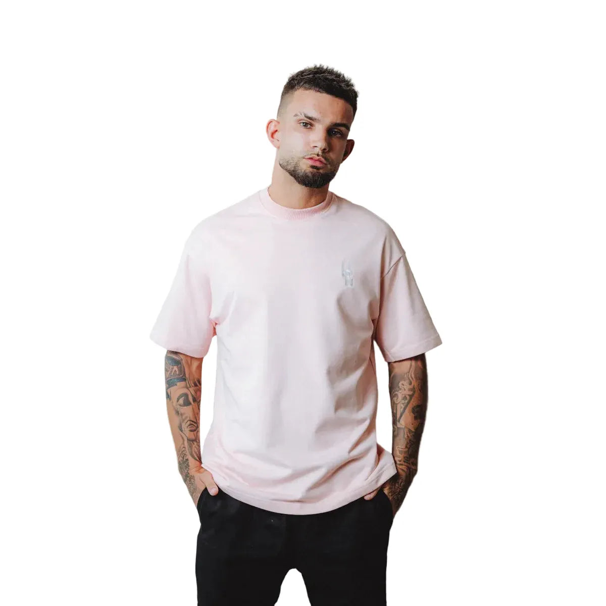 Undrground Embroided Relax Fit T-Shirt 'Pink'