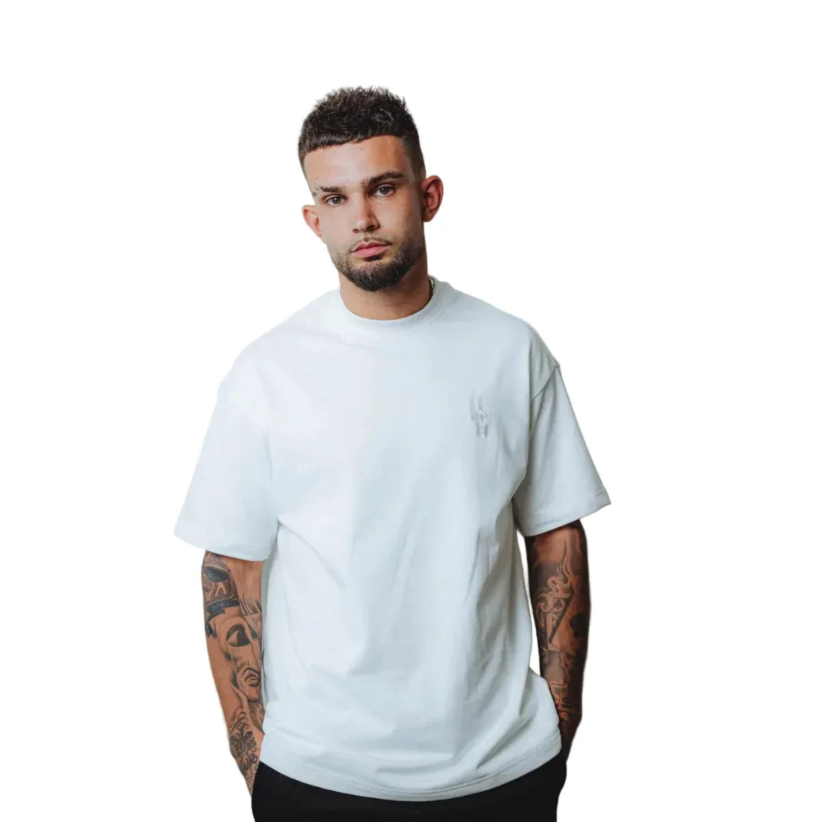 Undrground Embroided Relax Fit T-Shirt 'White'