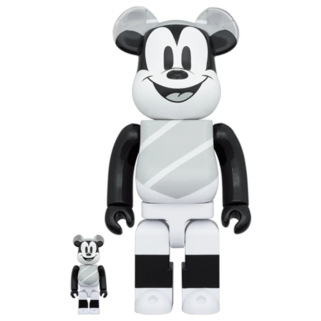 Bearbrick 100% & 400% Set Mickey Mouse Hat and Poncho Mickey
